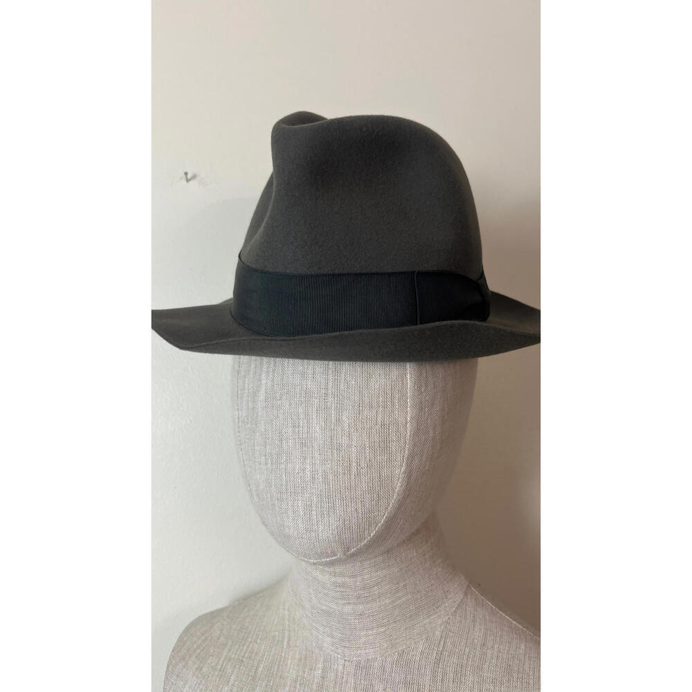 BORSALINO ALLESSANDRIA ITALY BOGART FEDORA FELT HAT - Picture 2 of 7